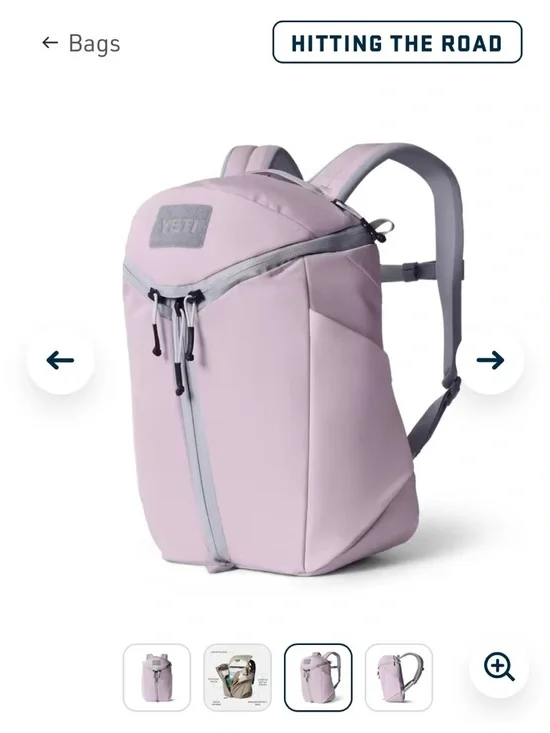 Yeti Women's Ripzip Backpack in Pink - Picture 7 of 13